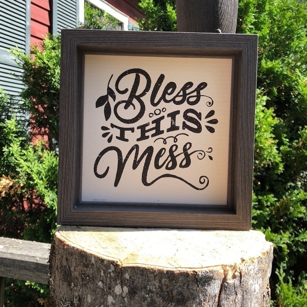 🙏 "Bless This Mess" Photo Frame